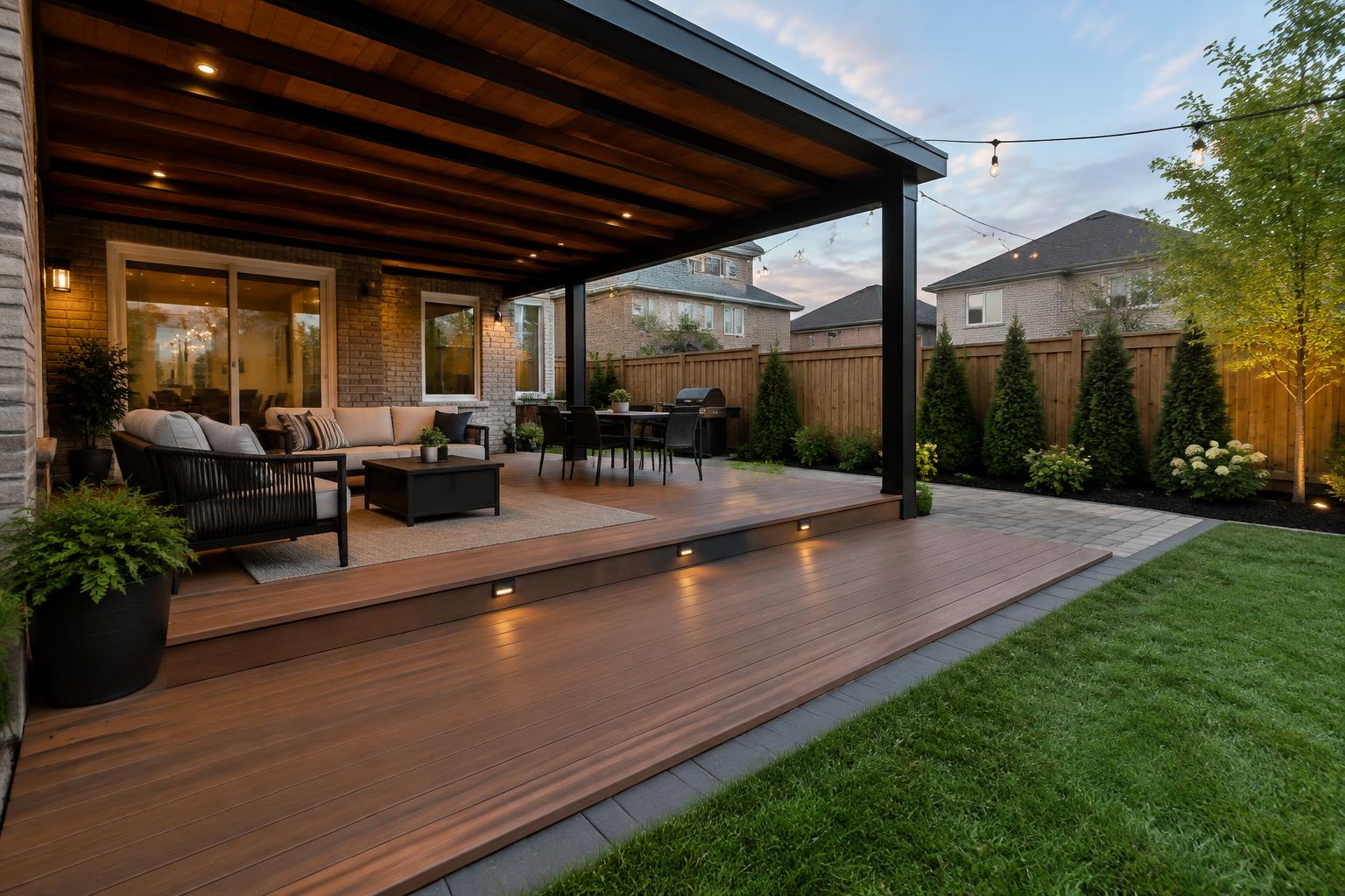 Generated covered decks & pergolas design concept