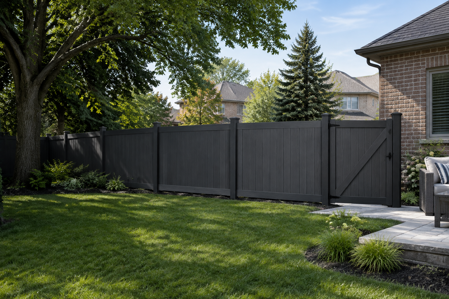 Generated vinyl fence design concept